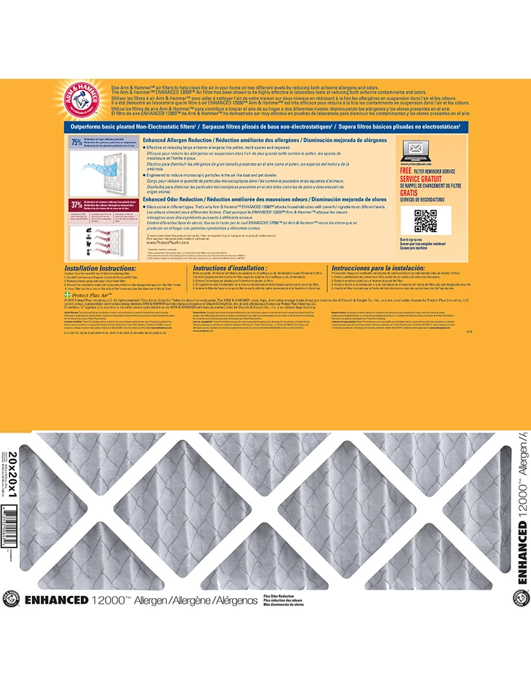 Arm & Hammer 16x24x1 (15.75 X 23.75) Arm And Hammer™ Air Filter 4 Arm & Hammer 16x24x1 (15.75 X 23.75) Arm And Hammer™ Air Filter - Image 2