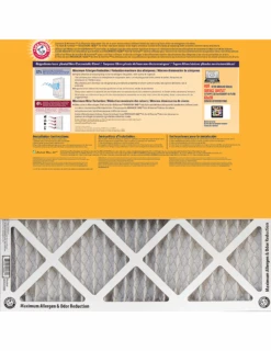 Arm & Hammer 20x30x1 (19.75 X 29.75) Arm And Hammer™ Max Allergen Air Filter -Home Air Filter Store ah max back 1