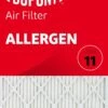 27x27x1 (26.5 X 26.5) DuPont™ Allergen Air Filter (MERV 11) -Home Air Filter Store allergen front lg 2