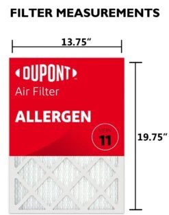 14x20x1 (13.75 X 19.75) DuPont™ Allergen Air Filter (MERV 11) 7 14x20x1 (13.75 X 19.75) DuPont™ Allergen Air Filter (MERV 11) -Home Air Filter Store da14x20