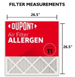 27x27x1 (26.5 X 26.5) DuPont™ Allergen Air Filter (MERV 11) 7 27x27x1 (26.5 X 26.5) DuPont™ Allergen Air Filter (MERV 11) -Home Air Filter Store da27x27