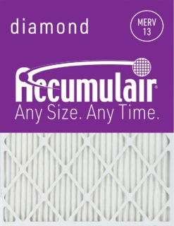 11.25x19.25x0.5 (Actual Size) Accumulair Diamond Filter MERV 13