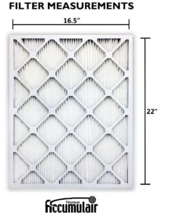 16.5x22x1 (Actual Size) Accumulair Titanium High Efficiency Allergen Reduction Filter -Home Air Filter Store fi 16.5x22a 1