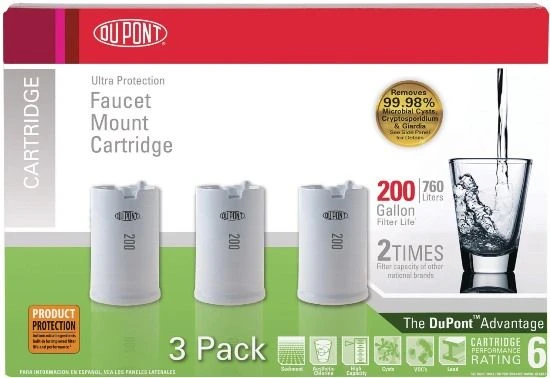 FMC303X DUPONT® Faucet Filter Cartridge (3 Pack) 3 FMC303X DUPONT® Faucet Filter Cartridge (3 Pack)