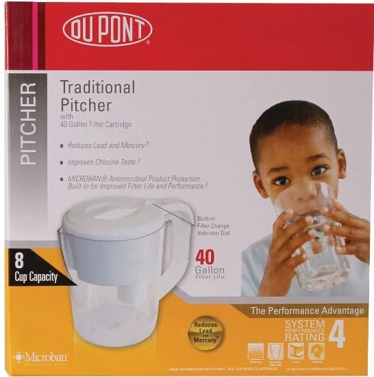 DUPONT® PT100XW Traditional Water Filter Pitcher 3 DUPONT® PT100XW Traditional Water Filter Pitcher