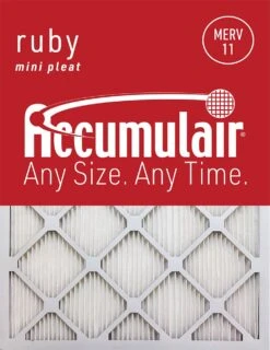 20x21x1 (Actual Size) Accumulair® Ruby 1-Inch Filter (MERV 11)