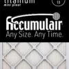 25x25x1 (24.75x24.75) Accumulair Titanium High Efficiency Allergen Reduction Filter